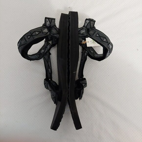 Teva Men's Original Universal Black Gray Geometric Print Sandals 1004006 Size 14 - Picture 6 of 11